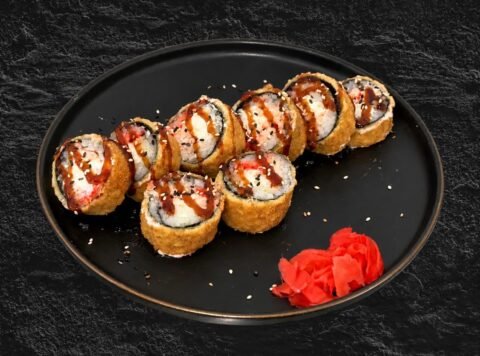 Tempura cu somon